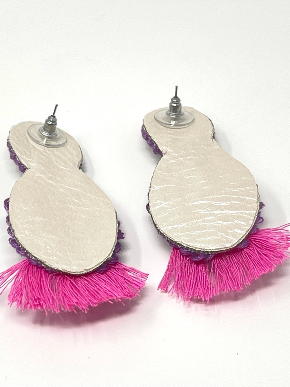 New Anthropologie Beaded Drop Tassel Earrings - Picture 3 of 4